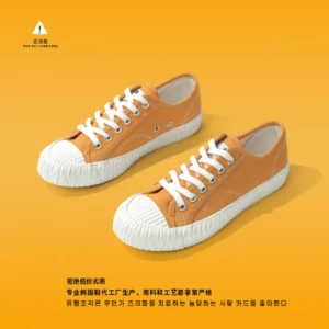 Spring and Summer New South Korea Caramel Biscuit Shoes Men's and Women's Canvas Shoes for Lovers Retro Student Harajuku All-Matching Sneakers