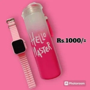 special offer Hello Master Glass Water Bottle & LED Unisex watches