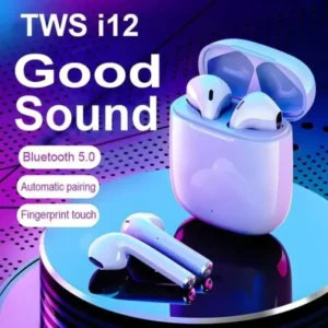 OriginaI i12 Airpods TWS Full Set with Box - True Wireless Bluetooth Headset 5.0 Touch Control Earbuds for Android and iOS Mobile Phones New /i 15 Airpods