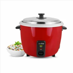 Greenchef Carlo Ace Single Pot Electric Rice Cooker  (1.8 L, Red)
